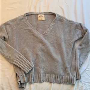 V-neck sweatshirt